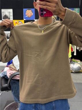 Vintage Comfort Skins Tan Brown Sweater Oversized Men’s L XL 90s Y2K